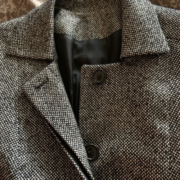 Italian tweed wool classic light coat - Picture 11 of 13